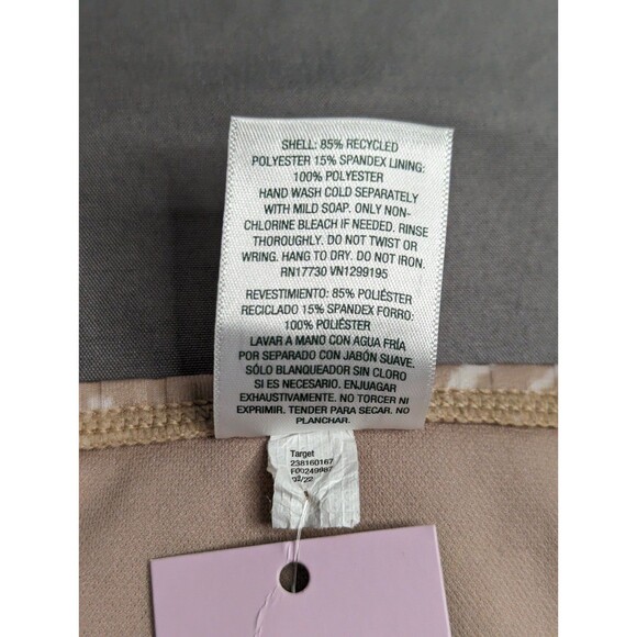 Wild Fable Ribbed High Leg Cheeky High Waist Bikini Bottom Animal Print Tan M - Picture 5 of 6